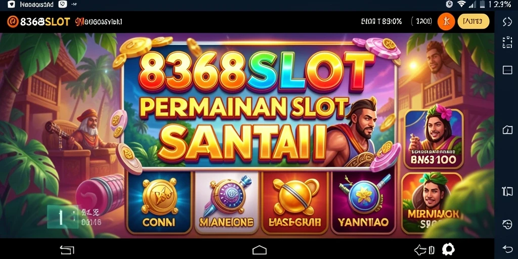 Tampilan screenshot gameplay 8368SLOT yang menarik dan penuh warna.