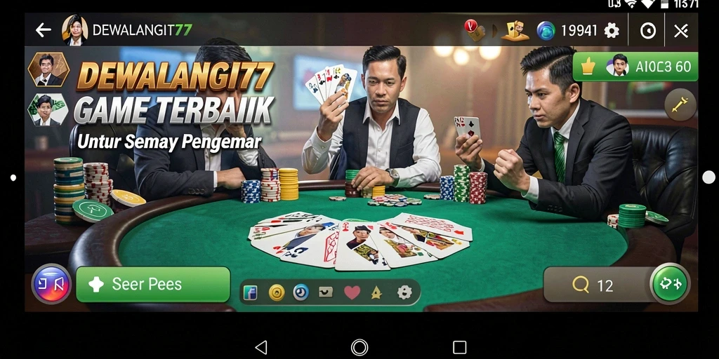 Tampilan gameplay seru dalam DEWALANGIT77 yang menarik dan realistis.