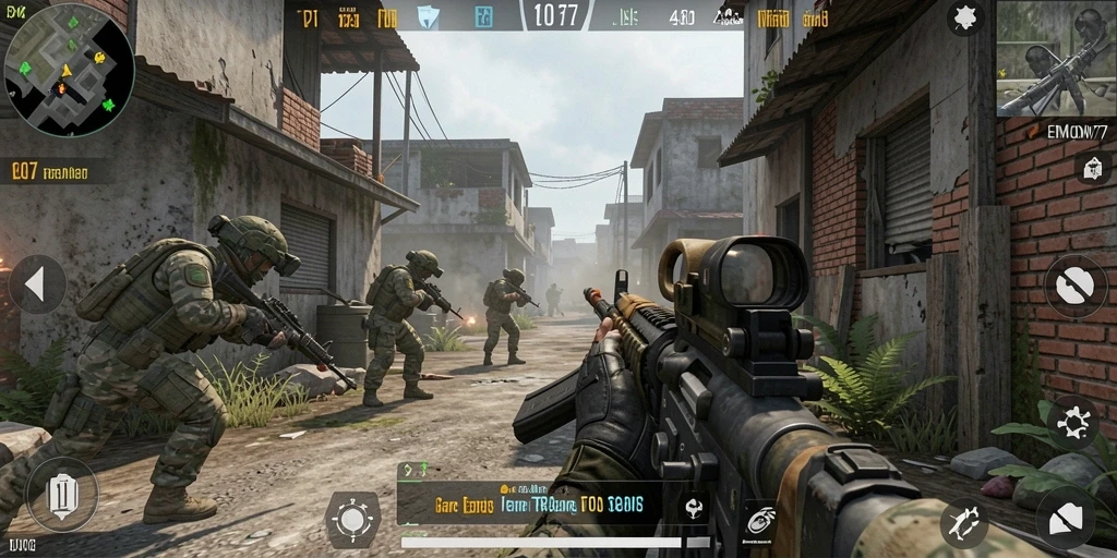 Tampilan gameplay EMON77 yang intens dan mendebarkan dalam pertempuran seru.