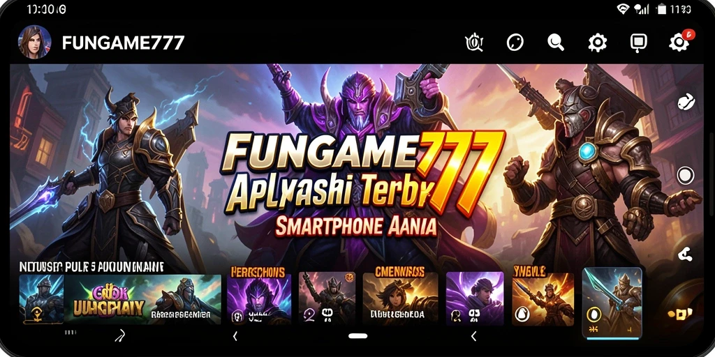 Tampilan screenshot utama FUNGAME777 yang menunjukkan antarmuka pengguna yang ramah.
