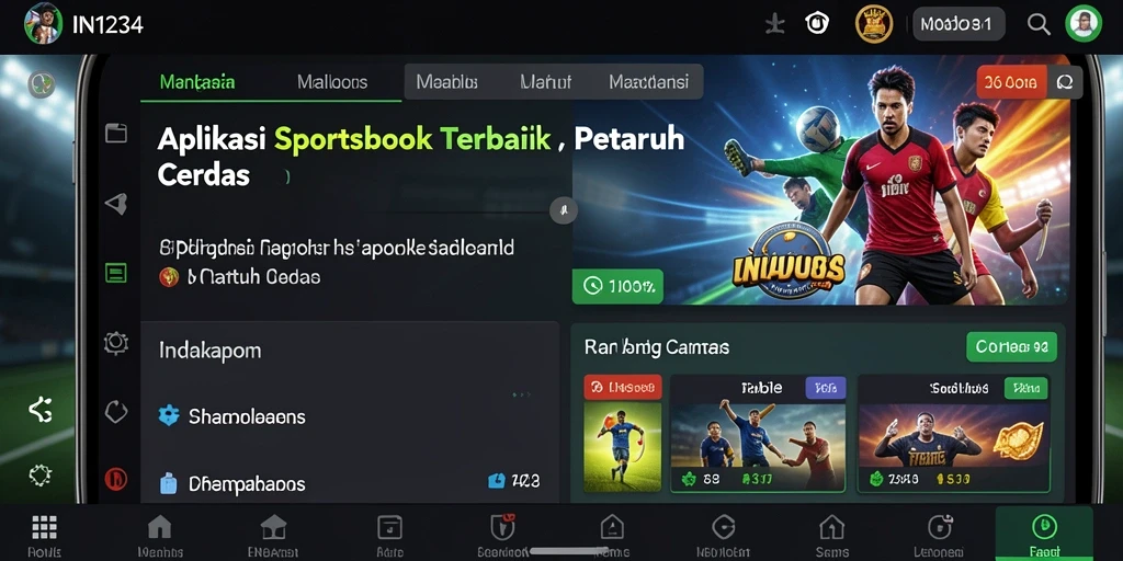 Tampilan gameplay menarik dari IN1234 yang memudahkan taruhan olahraga.