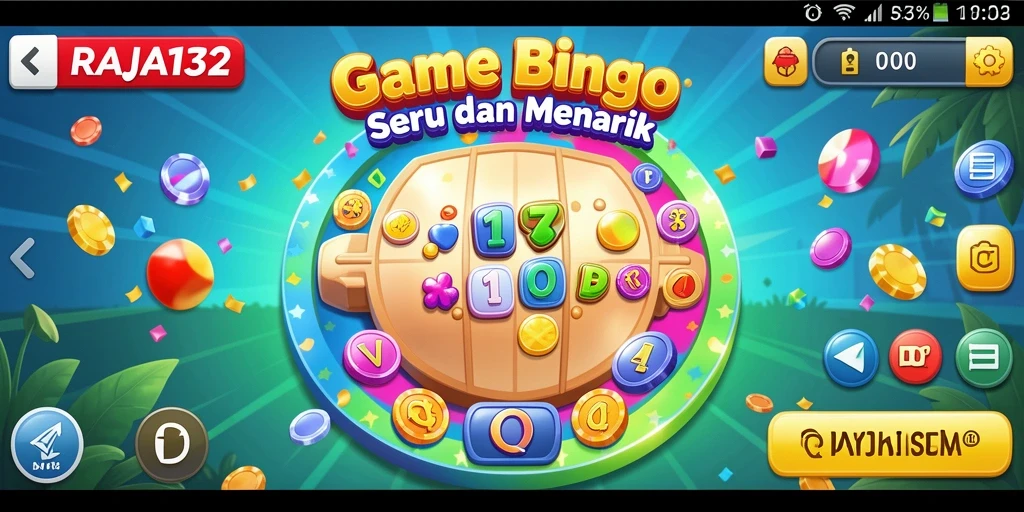 Tampilan gameplay Bingo yang menarik dan interaktif.