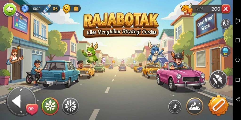 Tampilan gameplay RAJABOTAK yang seru dan strategis.