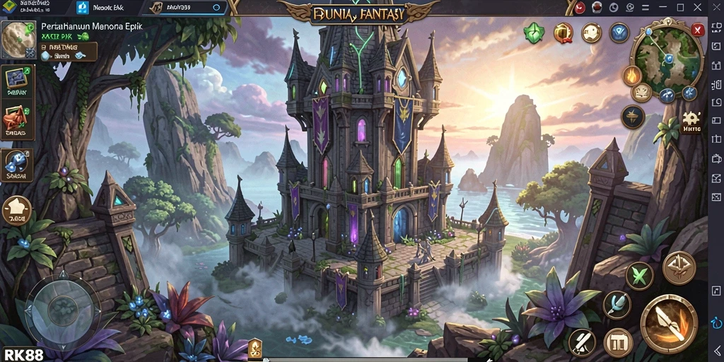 Tampilan gameplay RK88 yang seru dan menantang di genre Tower Defense.