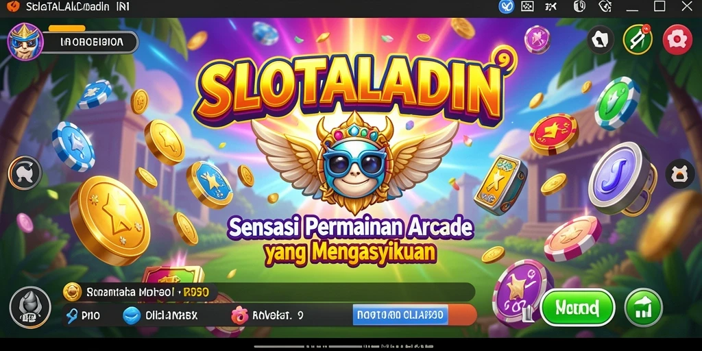 Tampilan seru dari gameplay SLOTALADIN dengan efek visual yang memukau.