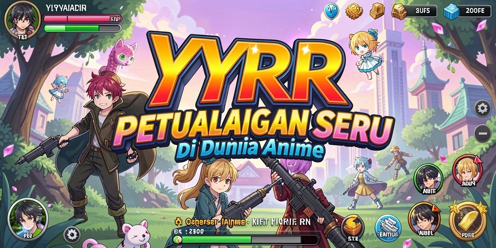 Tampilan gameplay yang seru di dunia anime YYRR.